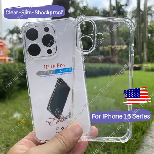 Clear Phone Case Shockproof Back Cover For Apple iPhone 16 Pro Max 16 Plus Lot - Picture 1 of 13