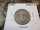 1927-S STANDING LIBERTY SILVER QUARTER FINE   WXE