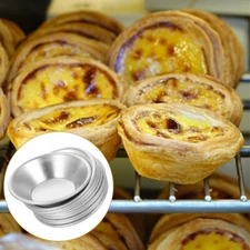 10pcs mini pie mold egg tart mould tart molds Chinese Egg Tart Dish Round