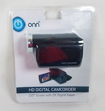 NEW Onn 1280 x 720 HD Video Digital Camcorder 2.0" Screen w/ 2x Digital Zoom