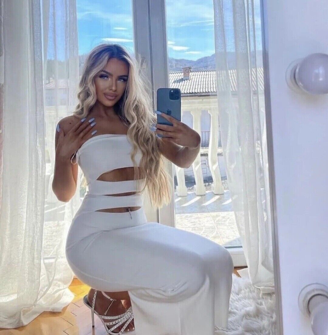 ZARA WOMEN CUT OUT MAXI DRESS WHITE 5584/173 | eBay