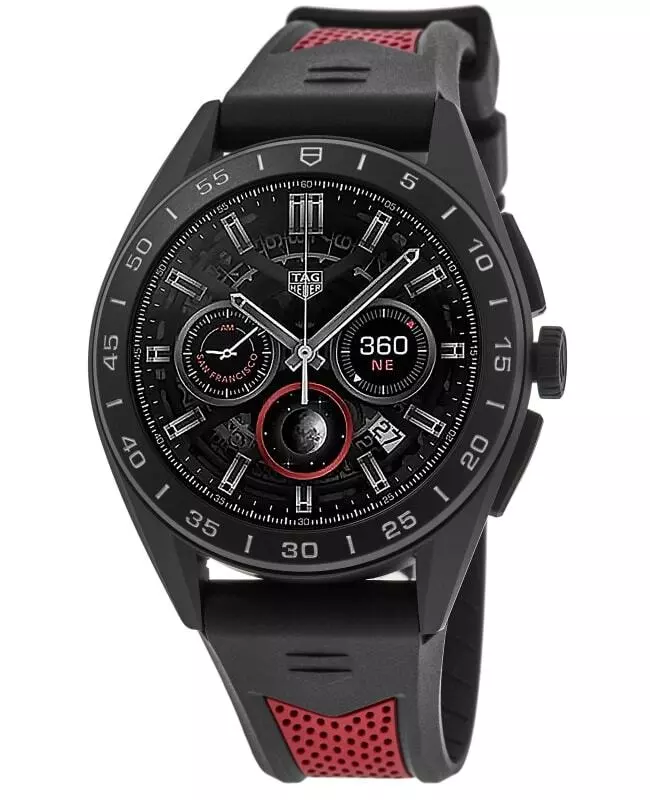 New Tag Heuer Connected Sport Edition Rubber Strap Men s Watch