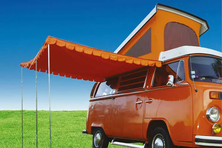 Top Quality Vintage Westfalia Sun Canopy for VW camper Orange rubber strip C8539