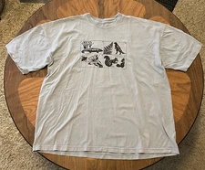 Them Skates Soft Goods T Shirt Animals Blue Mens XXL