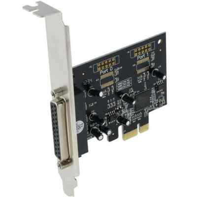 DB25 One Parallel Port LPT Printer to PCI-E Express Card Converter Adapter Win10