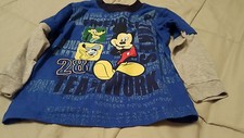 Disney 4T long sleeve T shirtw/ Mickey Mouse Pluto Donald duck 28 friendship tak