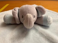 Blankets Beyond Adorable Nunu Elephant Security Blanket Gray Blue