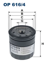 Filtron OP 616/4 OIL FILTER FOR AUDI SEAT SKODA VW