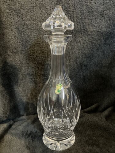 WATERFORD CRYSTAL Kildare Decanter with Stopper & Uncut Base 13.5” New Condition - Afbeelding 1 van 8