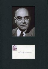Carl D. Anderson NOBEL PRIZE autograph, signed card mounted