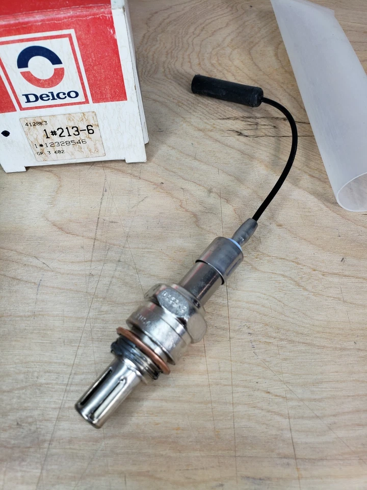 NUEVO 1979-89 SENSOR DE OXÍGENO CHRYSLER DODGE MITSUBISHI PLYMOUTH 12328546 HECHO EN EE. UU. Foto 2 de 4