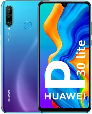 HUAWEI P30 Lite 128 Go Bleu.Violetta Téléphone,opérateur débloquer.Android.4G - Photo 1/4