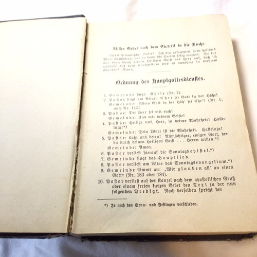 Antiquarian Lutheran Hymnal in German Lutheran Church Kirchengesangbuch Missouri - Picture 3 of 10
