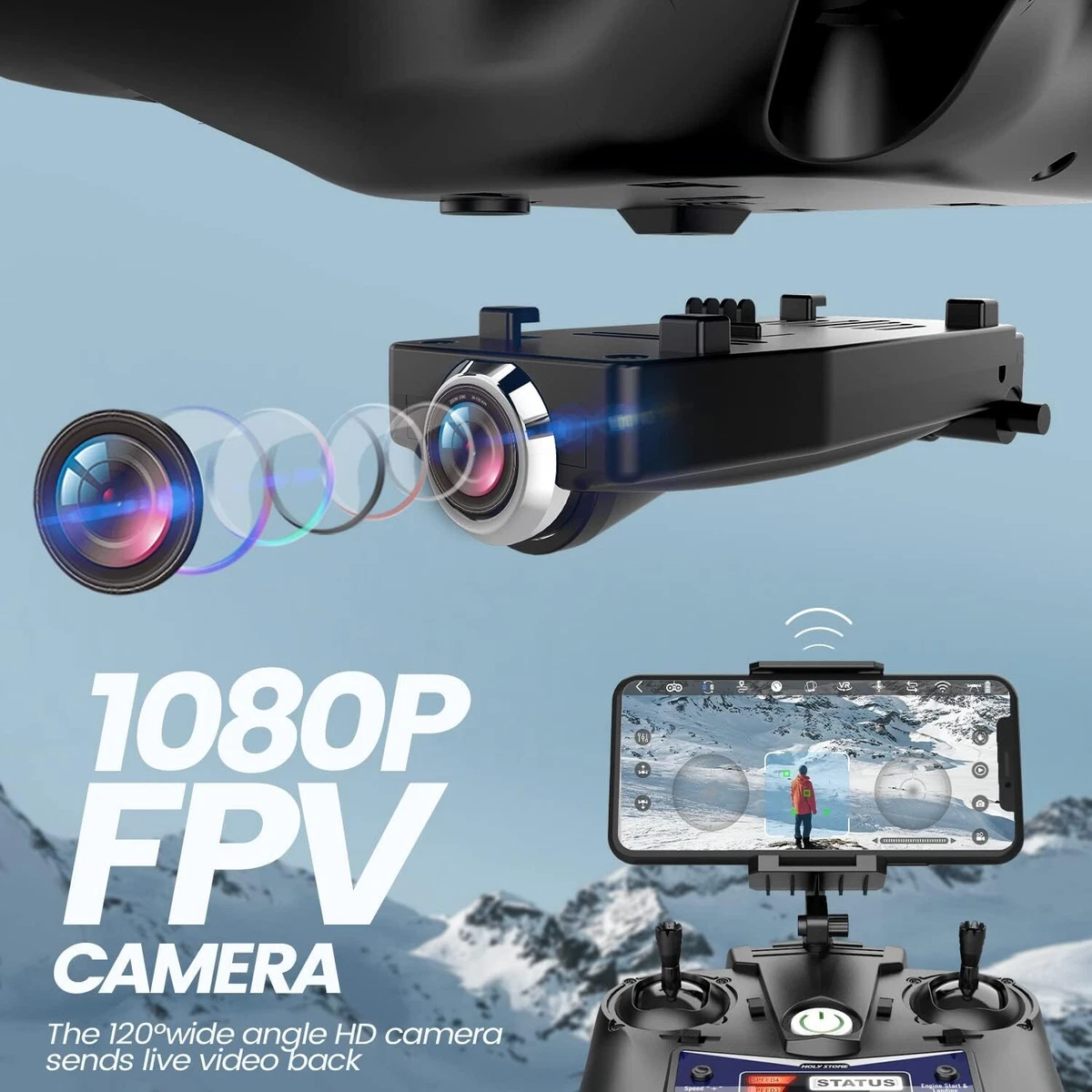 Holy stone hs110d fpv rc drone with 1080p hd camera clearance live video 120 wide angle reviews
