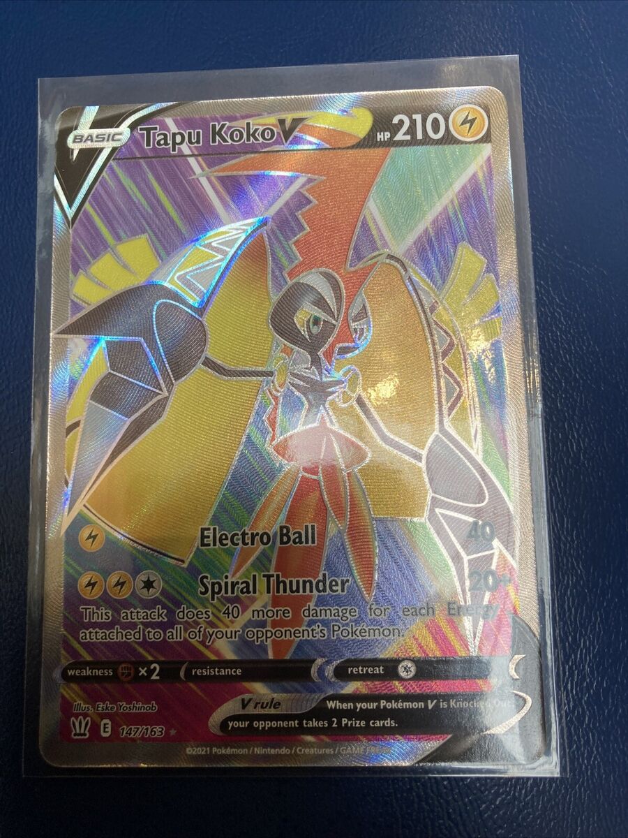  Tapu Koko V - 147/163 - Full Art Ultra Rare - Sword