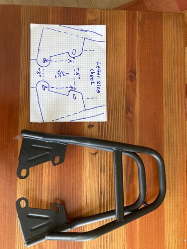 Motorcycle Strong Structure Metal Rear Shelf Refitted Box Tail Fin ...