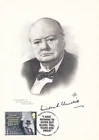 Winston Churchill 150th Anniv. Great Britain 2024 FDC on 1965 ArtCraft card