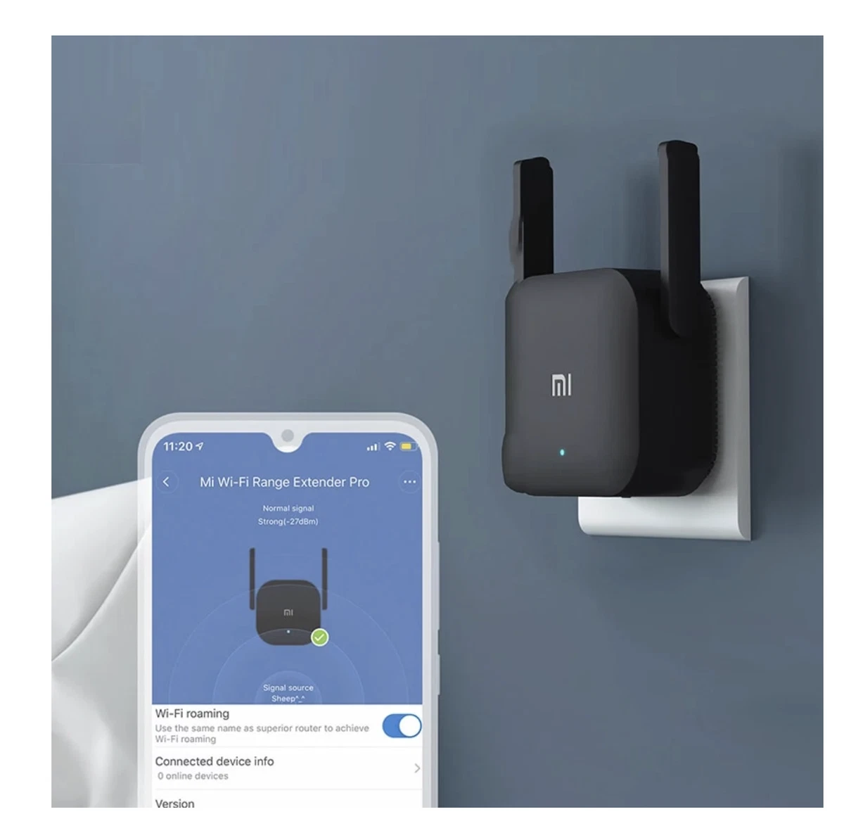 Xiaomi WiFi Amplifier Pro 300Mbps 2.4G Wireless WiFi Signal Router for  Xiaomi Router Black 