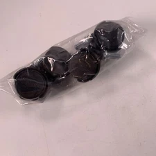 Black Plastic Swivel Stem Rolling Caster 1" Wheels New (4 Pack)