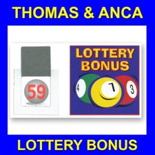 Lottery Bonus Ball Tickets Set Cards for Fundraising bingo Events 1-59 1 Pack