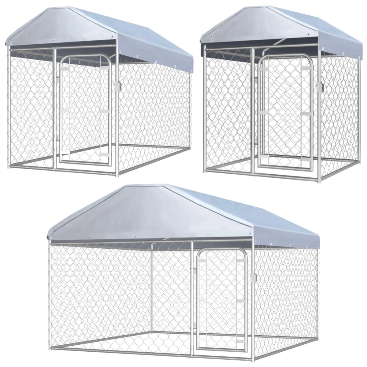 Galvanized dog best sale kennel