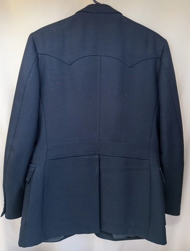 Giacca sportiva vintage anni 60 Levis Western blu scuro Rockabilly Yoke Back 42R - Foto 3 di 16