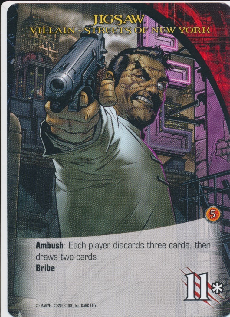 JIGSAW Upper Deck Marvel Legendary VILLAIN STREETS OF NEW YORK | eBay