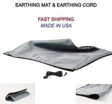 Earthing Grounding Mat 20" x 12" Carbon, WASHABLE, IMPROVES Sleep, STRESS, DETOX