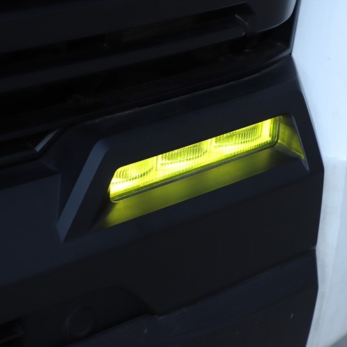 Yellow Pre-cut Front Fog Light Overlay Film Cover Vinyls Fits Tundra 2022-2025 - Picture 5 of 11