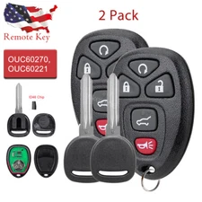 2 For GMC Acadia 2009 2010 2011 2012 2013 2014 2015 2016 2017 Key Fob + Remote