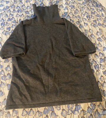 ERDOS Gray cashmere turtleneck-L-EUC-Gorgeous