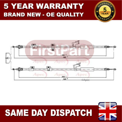 Fits Ford C-Max Grand 1.0 1.5 dCi 1.6 2.0 FirstPart Rear Hand Brake Cable