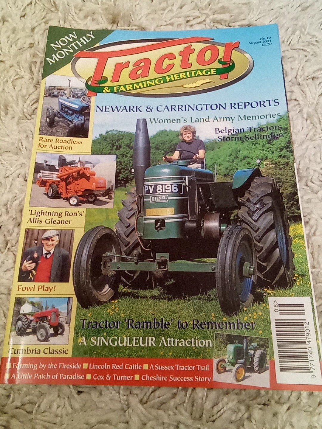 Tractor And Farming Heritage Magazine  August 2004 Excellent Condition