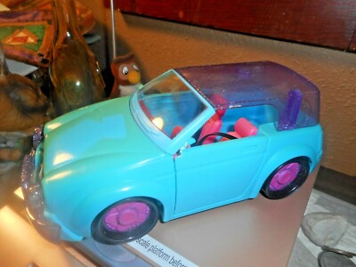 Polly Pockets 2006 Mattel Convertible Blue W Pink Interior Car K8360/ACCESSORIES