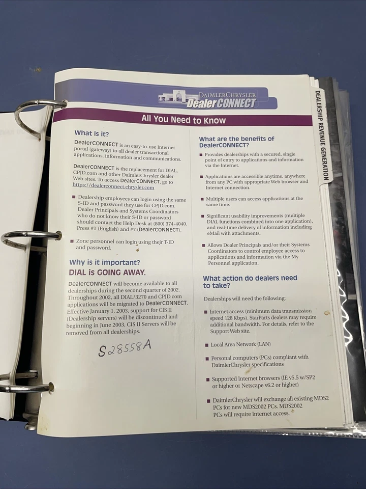 Raro Dodge Chrysler Jeep 2003 kit de introducción al concesionario Foto 3 de 4