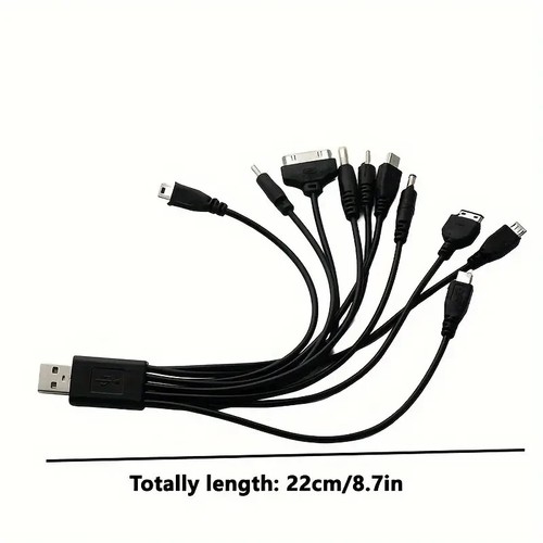 Cavo USB Multifunzione Cavo Di Ricarica USB Per Telefono Connettore smartphone - Foto 2 di 4