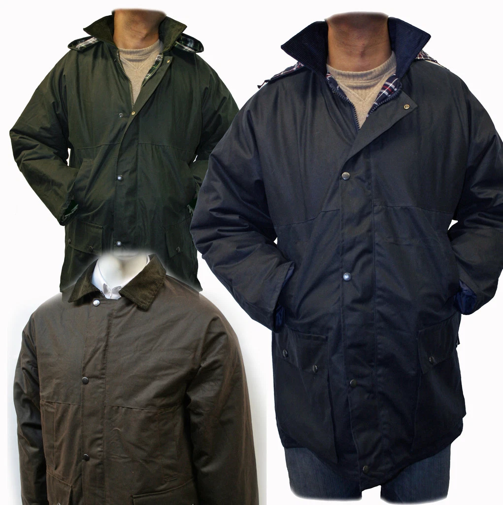 NEW WAXED WAX FISHING HUNTING SHOOTING RAIN JACKET COAT