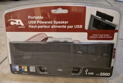 New Cyber Acoustics USB Powered Portable Computer Speakers CA-2880 **