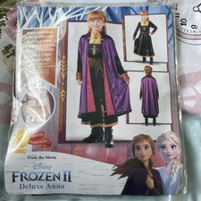 Bnip Disney  Frozen Anna Outfit Age 7-8 Yrs Plus Purse/ Hair Accessories