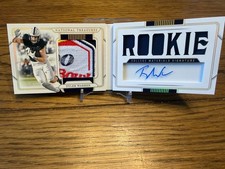 2025 Panini National Treasures Collegiate - Booklet Tyler Warren Patch Auto /10