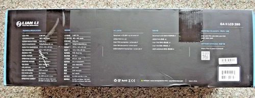 Lian Li Galahad II LCD 280 CPU Liquid Cooler Black GA2ALCD28B- PARTS Only- READ