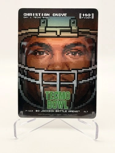Bo Jackson Battle Arena Tecmo Bowl CHRISTIAN OKOYE Day 1 PIXEL PROMO ALT P-113