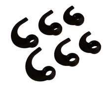 BudLoks Earphone Sport Grips for in-Ear and Ear Canal Earbuds, Black