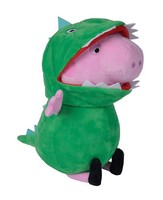 Simba 109261015 - Peppa Pig PlüSch George, Schorsch Mit Dino Outfit, 28Cm, PlüSc