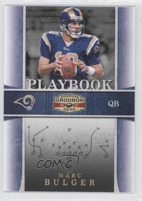 2007 Donruss Gridiron Gear Playbook Gold 77/100 Marc Bulger #PB-4 0j0