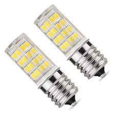 2 Pack 4W Dimmable LED E17 Microwave Oven Bulb , Daylight 6000K 40W Halogen2258
