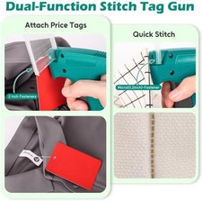 Price Tag Attacher Gun Kit for Clothes Labeler with 6 Needles  1000pcs Z110