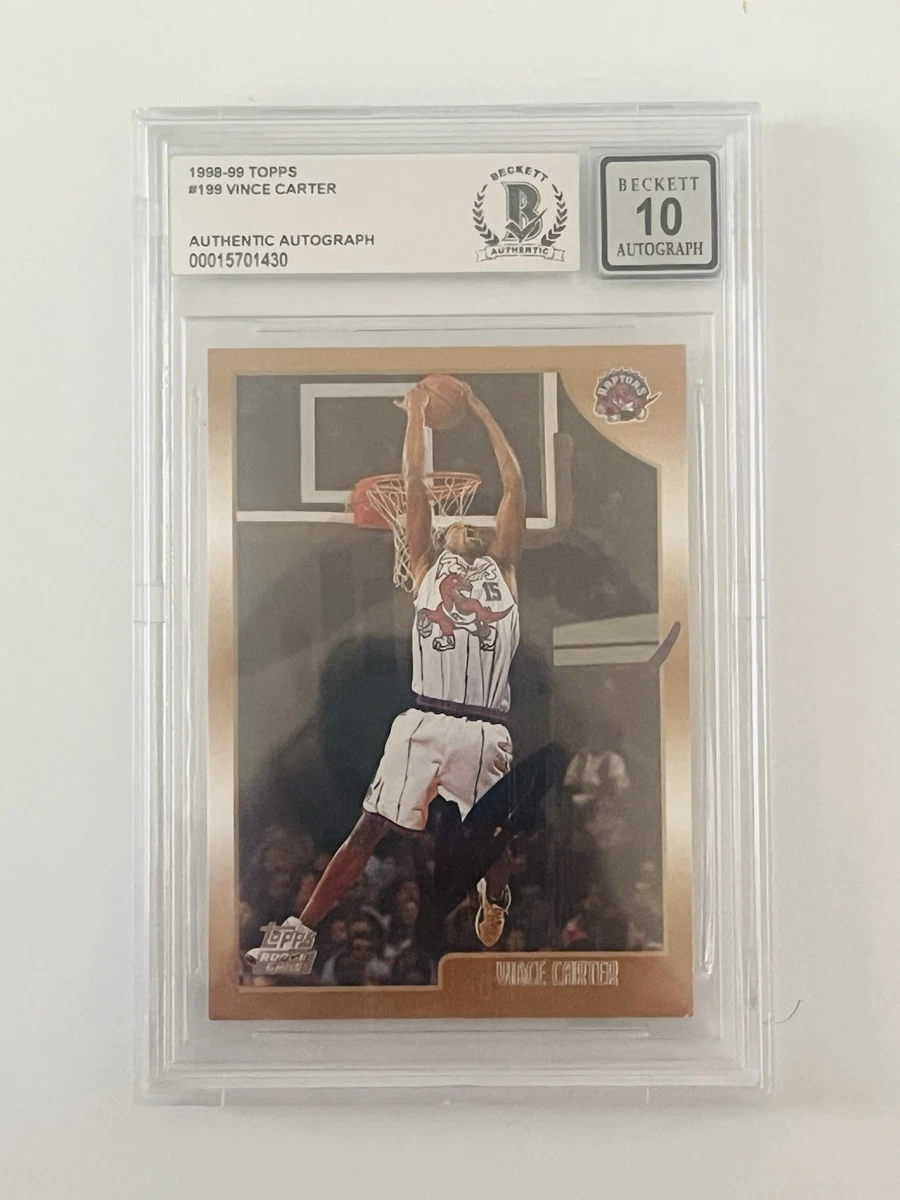 NBA カード Vince carter PSA10 123枚限定 Vince Carter 1998 Skybox E-X Century #10 Base Price Guide - Sports