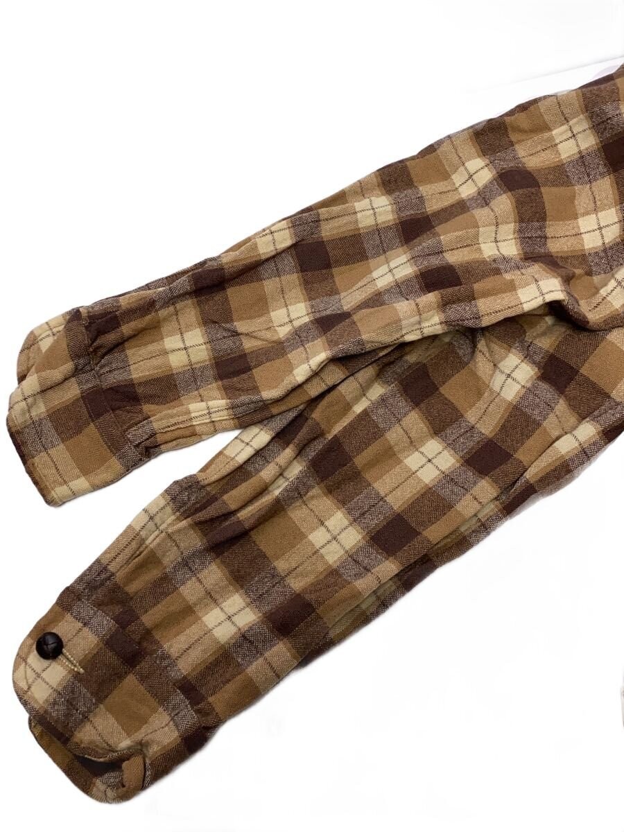 Pendleton Wool Check Jacket L Beige Wool Button 5… - image 6