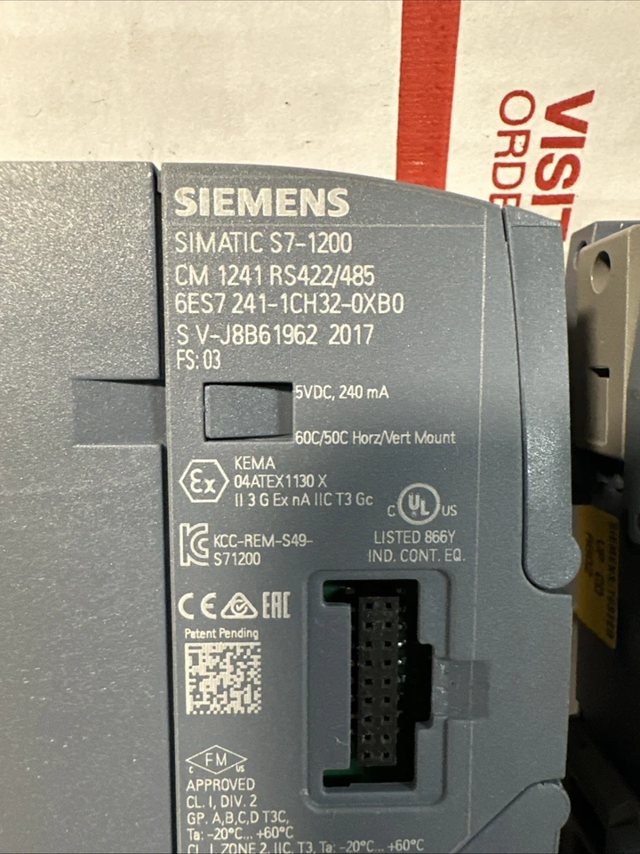 SIEMENS SIMATIC S7-1200 CM1241 6ES7241-1CH32-0XB0 6ES7 Cm243-5 - Imagem 3 de 4